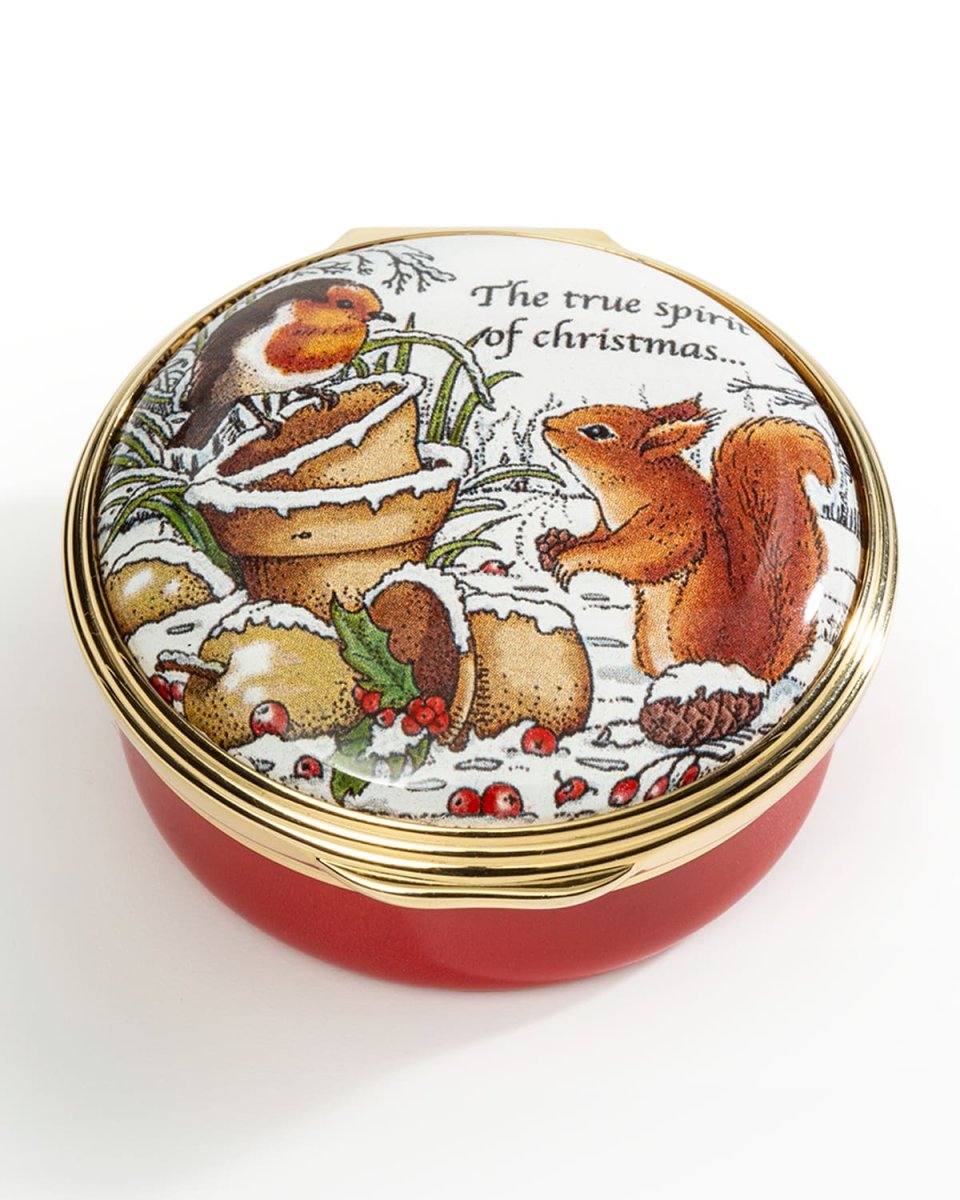 Woodland In The Snow Enamel Box